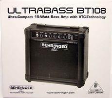 Behringer BT108 8 15 Watt 2 Channel Bass Guitar Amplifier Amp Vintage 