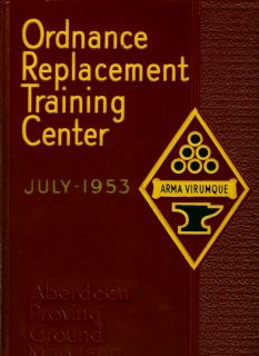Aberdeen Proving Ground 1953 Ordnance Training Book