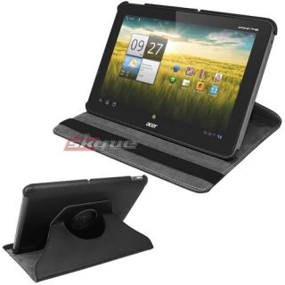   Leather Stand Cover Case for Acer Iconia A200 Tablet Tab 10 1