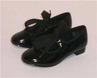 abt black patent tap shoes girls size 7 5