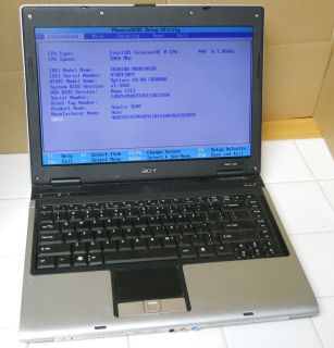 Acer Aspire 3680 14 1 Laptop Intel Celeron M 1 86 GHz 2 Gig Mem DVD CD 