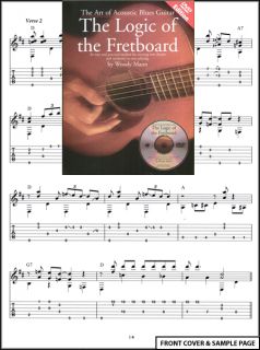 Acoustic Blues Guitar Fretboard Logic Tab Book DVD New