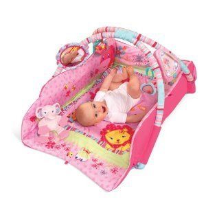 Bright Starts Pink Deluxe Baby Play Place Activity Gym New