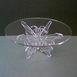Butterfly Acrylic Wedding Party Cake Display Stand B