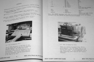 1978 2nd West Coast Computer Faire Mits Altair 8800 Xerox Parc Imsai 