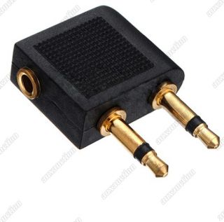   5mm Stereo Headset Headphone Jack to Air Airline Audio Adapter