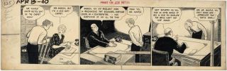 Gasoline Alley 4 8 1940 Frank King Original Skeezix Wallet Comic Strip 