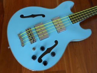    Daphne Blue Star Bass 4 String Bass MINT condition U2s Adam Clayton