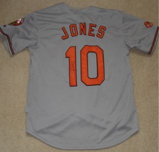Adam Jones Autographed Jersey Orioles w Proof