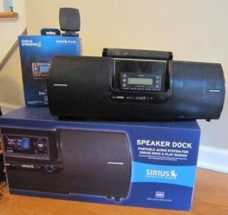  Stratus 6 Satellite Radio and SUBX2 Portable Speaker Dock