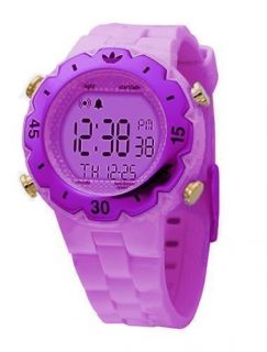 Adidas Digital Purple Plum Plastic Watch ADH6085 New