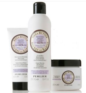 Perlier Shea Butter with Lavender EXTRACT 3 PC Bath Body Kit Customer 