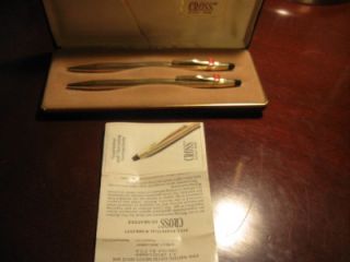 Vintage Adolph Coors Co Cross Pen and Mechanical Pencil Set 1986 RARE 