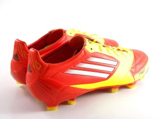 Adidas Adizero F50 II Red Yellow White Leather Le Soccer Cleats Boots 
