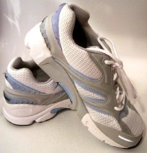 Aetrex V551 Voyage Athletic Running Shoes White Blue Runner 9 5 w 