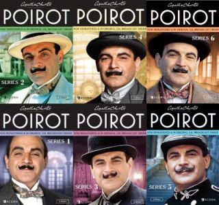 Agatha Christies Poirot Series 1 6 New 18 DVD 45 Episodes 1 2 3 4 5 6 