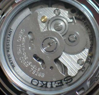 Seiko Men Automatic SeeThru Silver Watch Unique SNK355K1