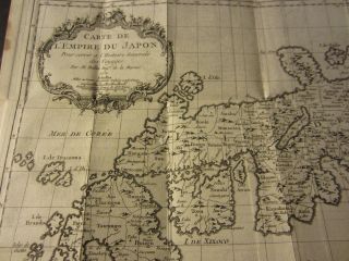   Old 1752 Antique Map Carte Du LEmpire Du Japon Empire of Japan