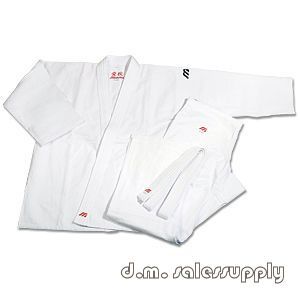   ® Heavy Duty Judo Gi Complete Uniform Jacket Pants Belt White
