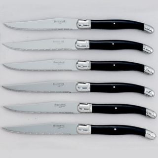 Barenthal Laguoile 6 Stainless Blk Steak Knives France