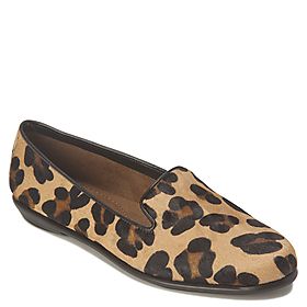 Aerosoles Betunia Leopard Combo Womens Slip on Size 6 5 M