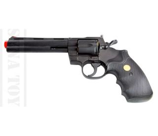 below black revolver bb airsoft guns spring pistol heavy weight