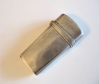 Silver Lancet Case with Embossed Fish Scale Pattern