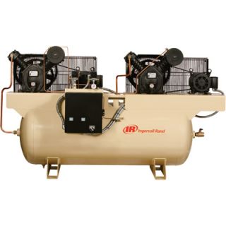  Ingersoll Rand Air Compressor Duplex 5 HP 230V 3 Phase 
