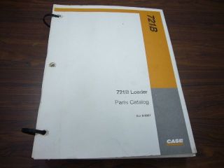 Case 721 B Wheel Loader Parts Catalog Manual 721B