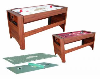   in 1 Game Table Long Pool Air Hockey Table Tennis and Football