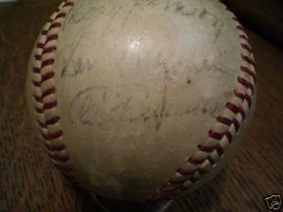 Al Simmons Eddie Collins JSA Autographed Baseball
