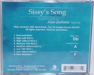 Alan Jackson Sissys Song Christian Accompaniment CD