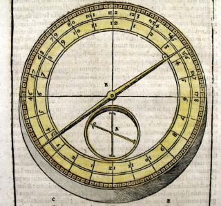 1557 Agricola Folio Woodcut Mining Tools Surveying