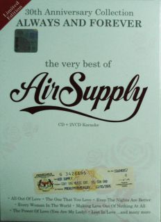 AIR SUPPLY Always Forever MALAYSIA 30th Anniversary CD 2 VCD KARAOKE 