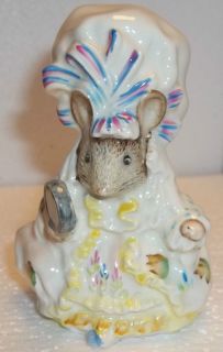   Potter Figurine Lady Mouse1989 Royal Albert LTD England F Warne Co EX