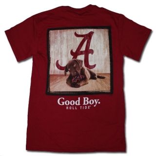 Alabama Crimson Tide T Shirt Mans Best Friend Good Boy Color Is 