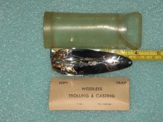   Trap Fishing Lure Weedless Spoon with Plastic Box Aitkin Minn