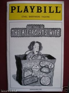 Playbill The Tale of The Allergists Wife Linda Lavin Michele Lee 