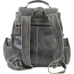 ClaireChase Uptown x Large Premium Leather Backpack Distressed Brown 