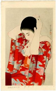 torii kotondo autumn tint momiji date 1933 published by ikeda first 