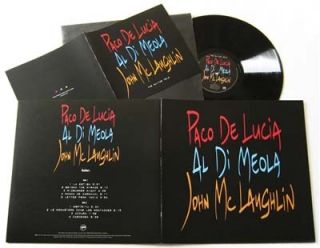 Paco De Lucia, Al Di Meola & John McLaughlin   The Guitar Trio / 180g 