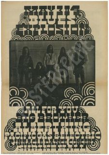 Janis Joplin Albert King Concert Poster Ad Hamersveld