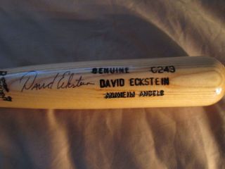 David Eckstein Game BAT Autographed
