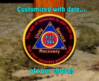 Alcoholics Anonymous AA Inspired Sobriety Date Magnet