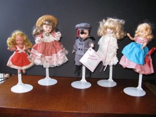  dolls 2 Nancy Ann Storybook, Madam Alexandra Navy boy doll, 2 unknown
