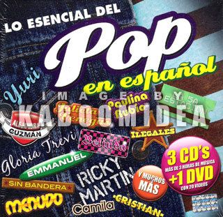 Esencial Del Pop 3 CD DVD Camila OV7 Alejandra Guzman