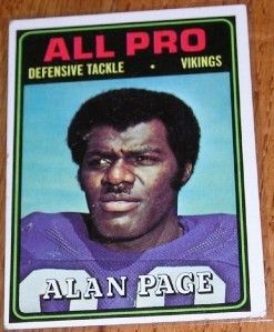 1974 Topps Football 134 Alan Page Minnesota Vikings