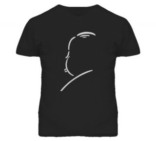 Alfred Hitchcock Classic Horror Silhouette Black Tshirt