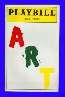 Playbill   Art   w/ Alan Alda , Victor Garber , Alfred