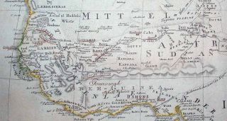 1804 Reinecke Weimar Geographische Institut Map Africa
